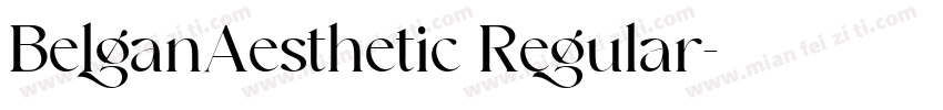 BelganAesthetic Regular字体转换